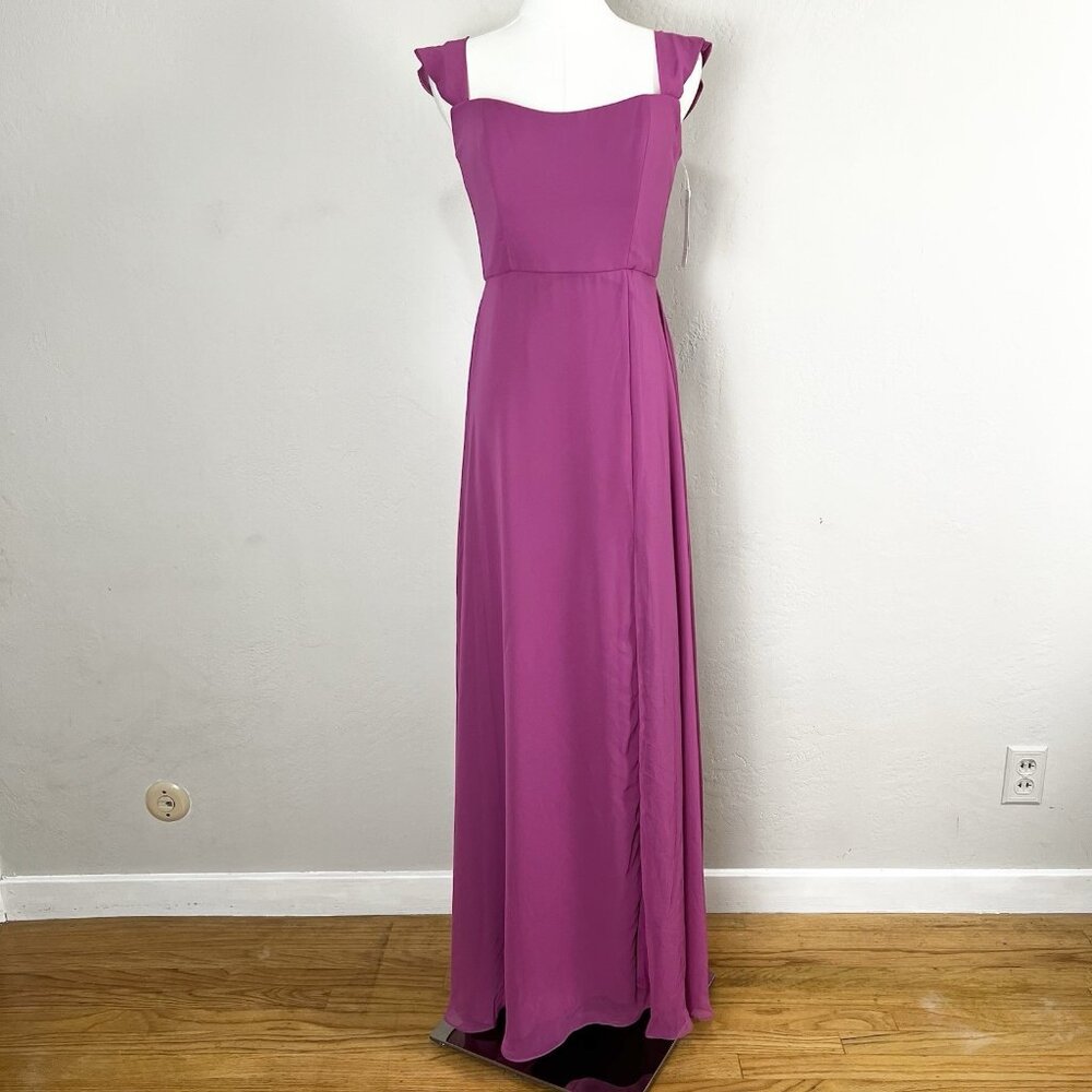 After‎ Six 1560 Size 6 R Off-the-Shoulder Basque Corset Maxi Gown Tea Rose Pink